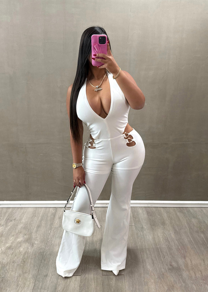 Paz White Jumpsuit