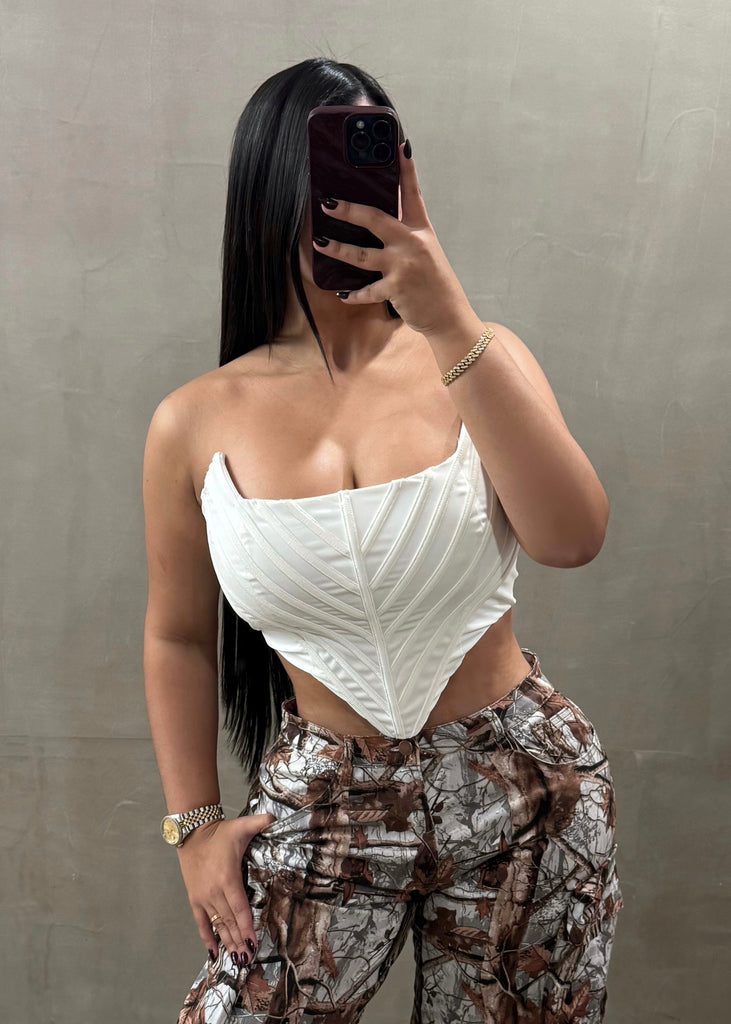 Icon White Corset
