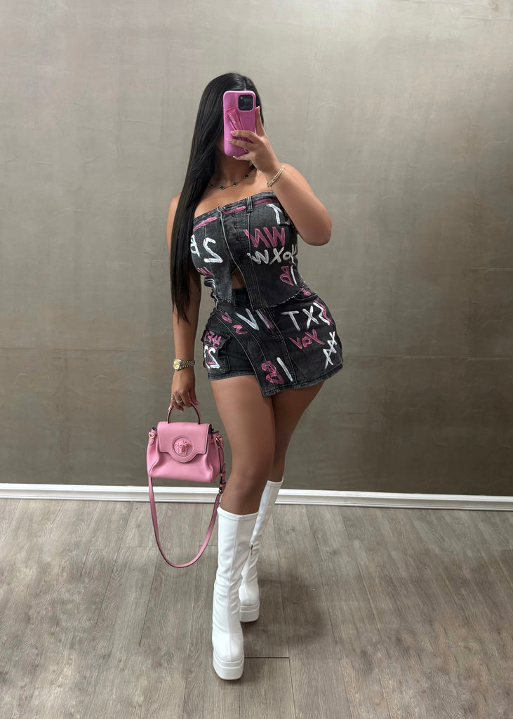 Baddie Denim Set