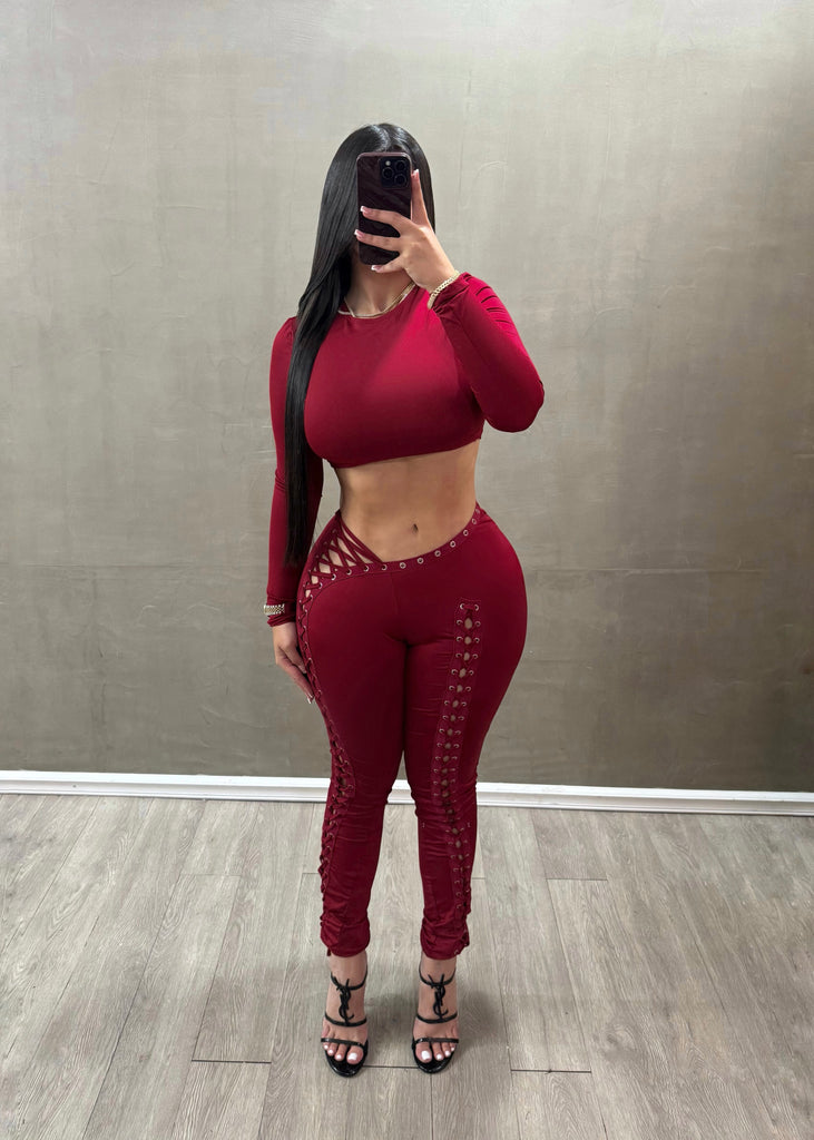 Zaida Burgundy Set