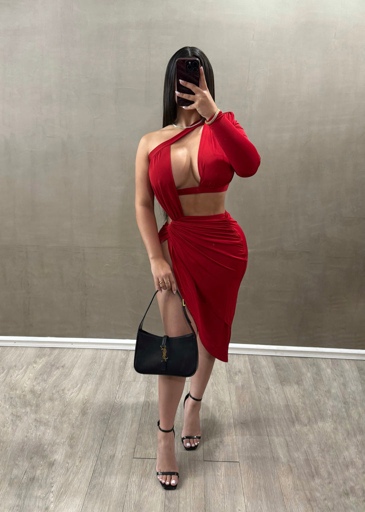 Diosa Red Dress