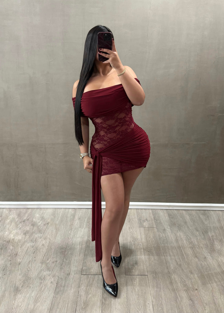 Dinner Burgundy Dress