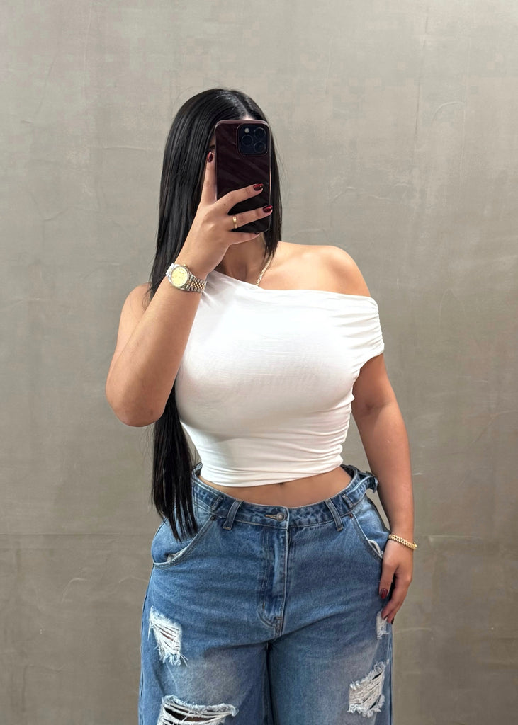 Lux White Basic Top