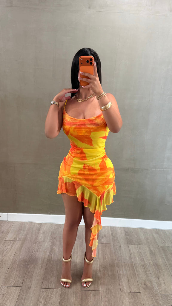 Floral Yellow Dress
