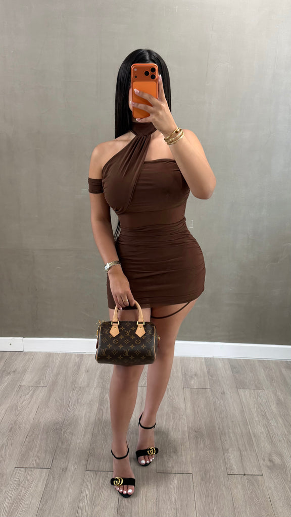 Venecia Brown Dress