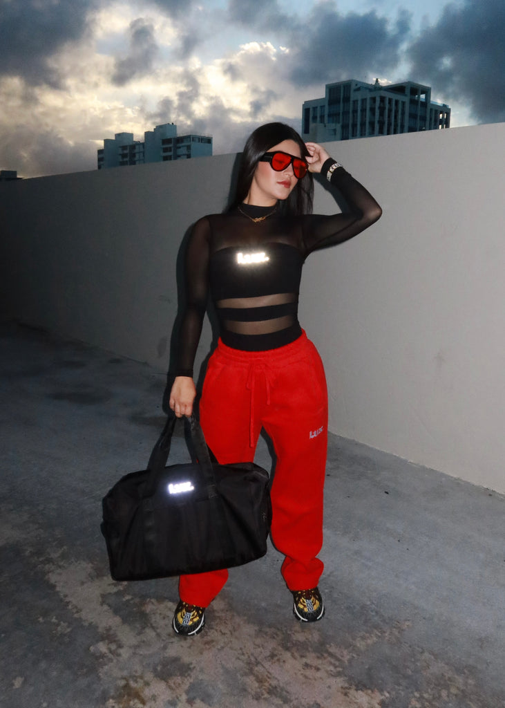 Lux Black Reflective Bodysuit