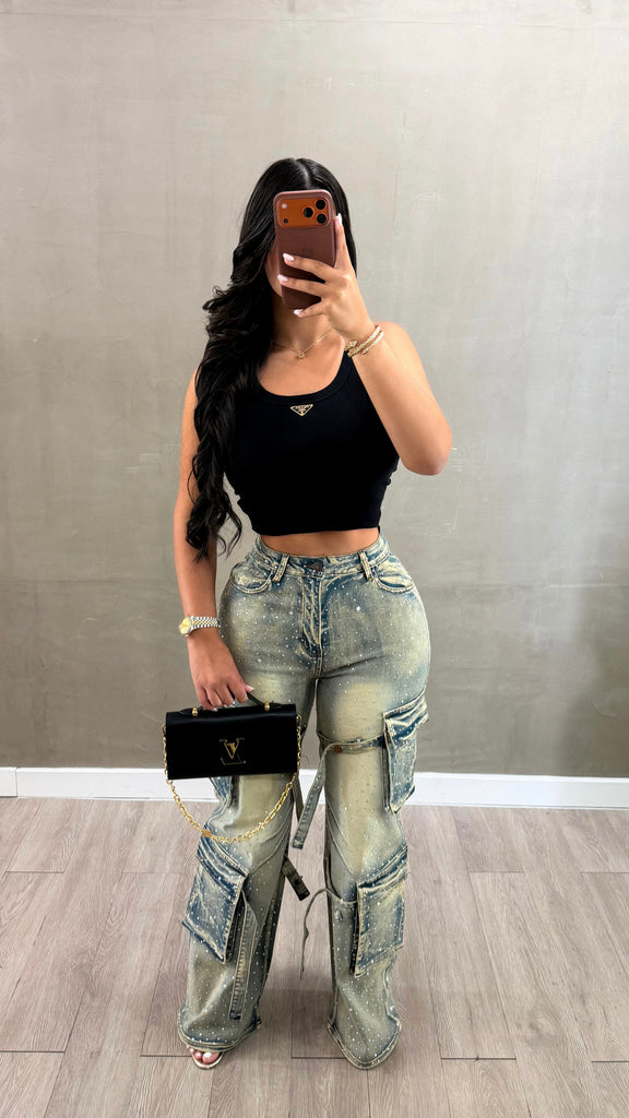 Rhinestone Bottom