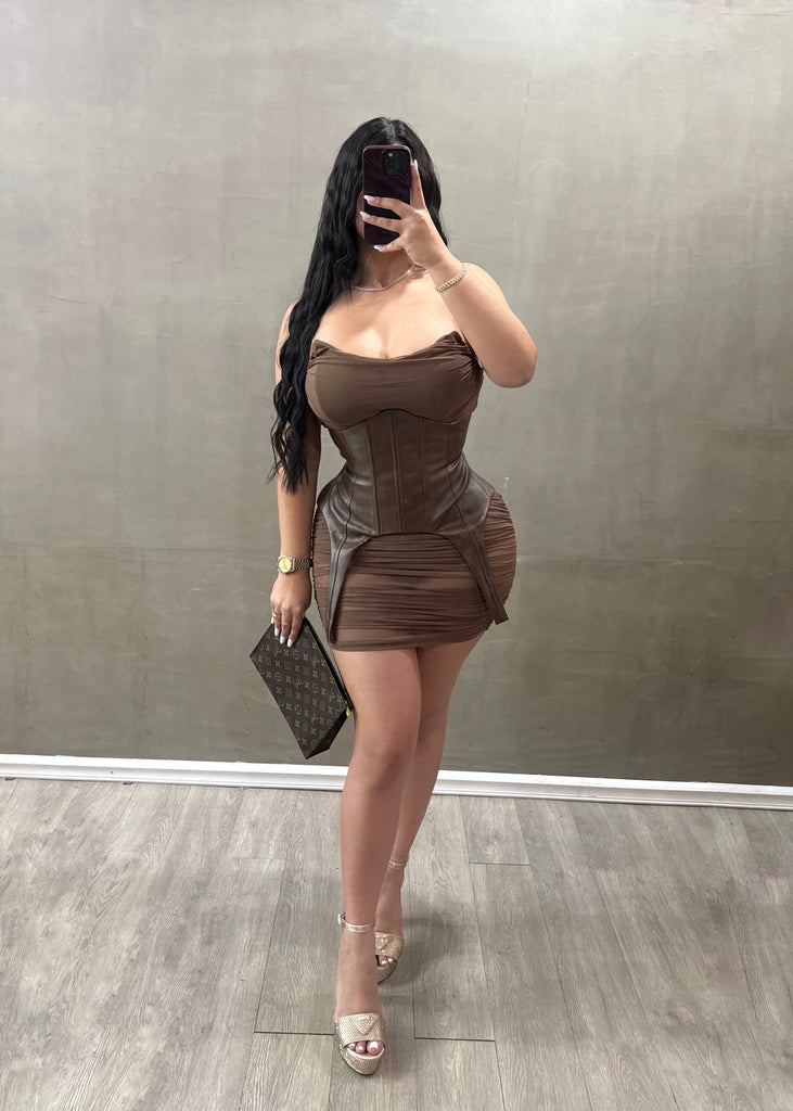 Cocoa Corset Dress