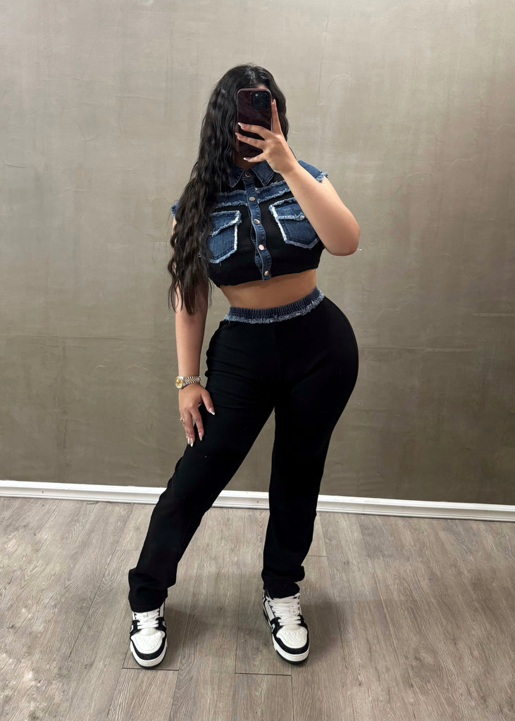 Jeans Black Set