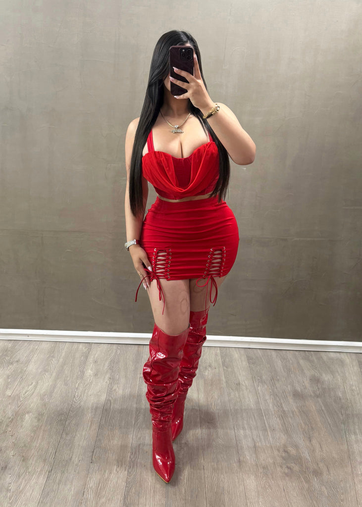 Leo Red Skirt