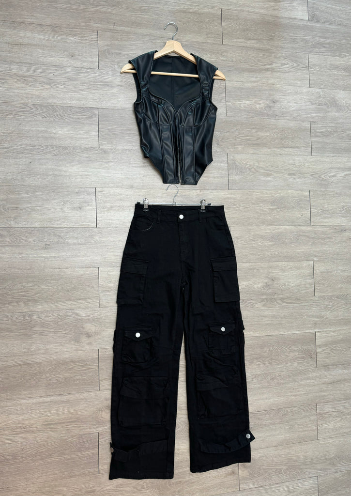 Black Jeans Cargo