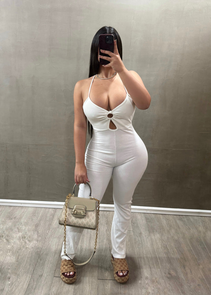 Thanks White Jumpsuit