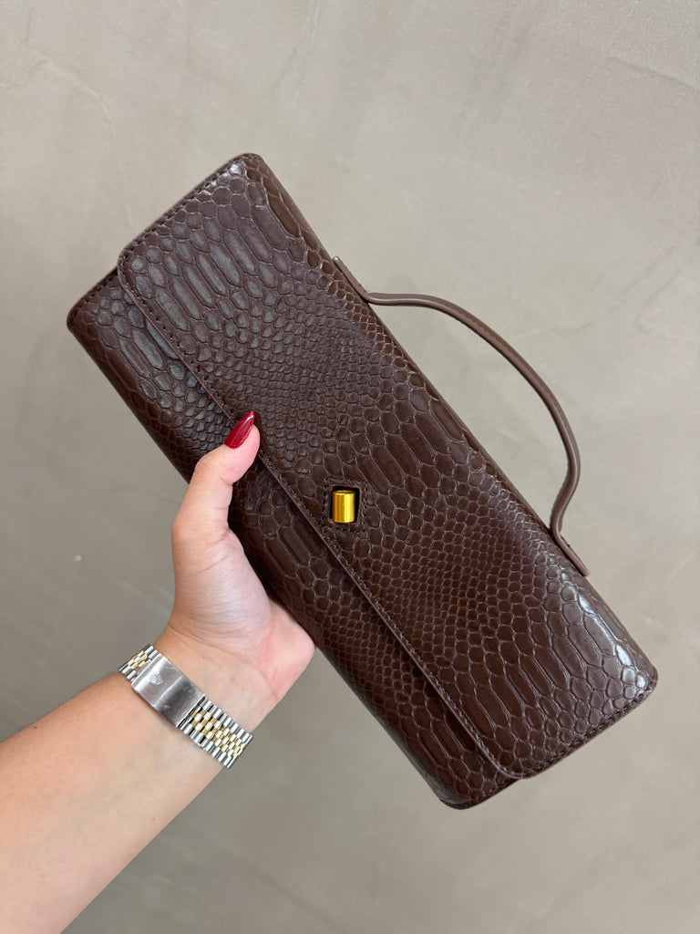 Inspo Bottega Nude Clutch