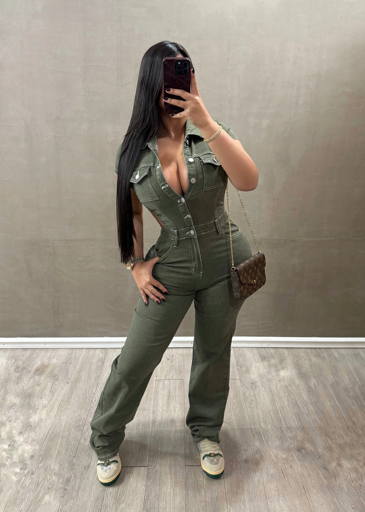 Trend Green Jumpsuit