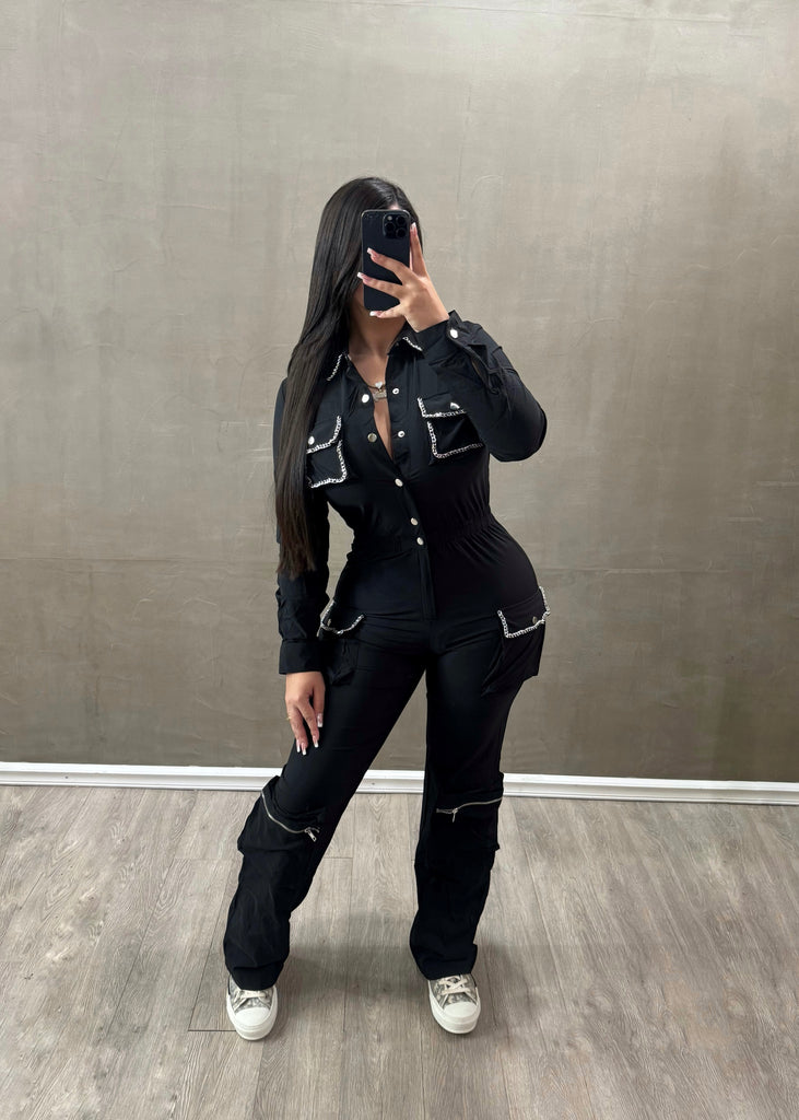 Doll Black Jumpsuit