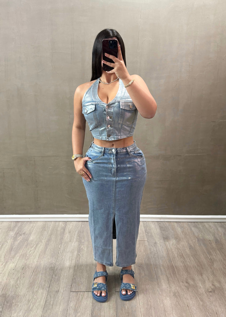 Silver Jeans Set