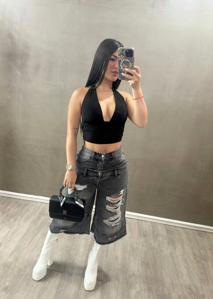 Trend Black Bermuda