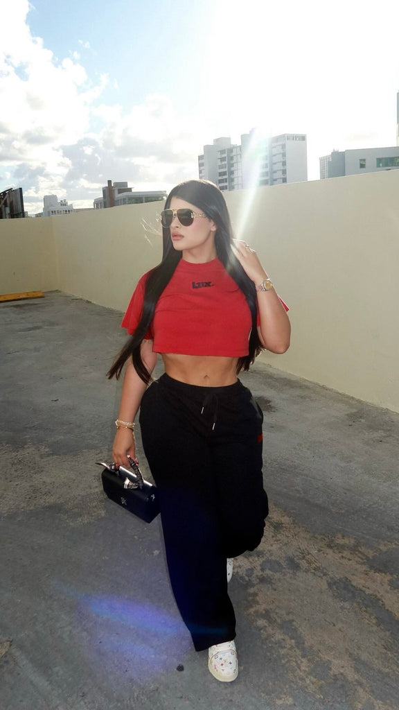 LUX RED PASSION CROP TOP